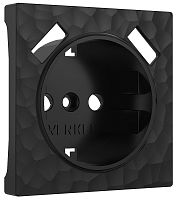 Лицевая панель Werkel Hammer для 1-м. розетки 220+2хUSB черный картинка